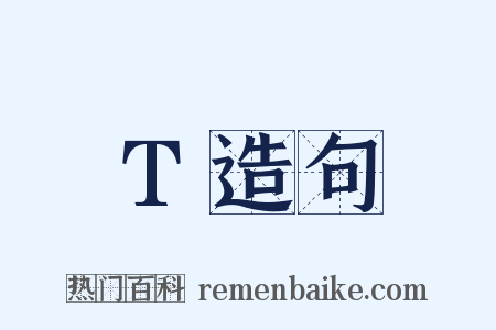 T造句是什么意思的图片